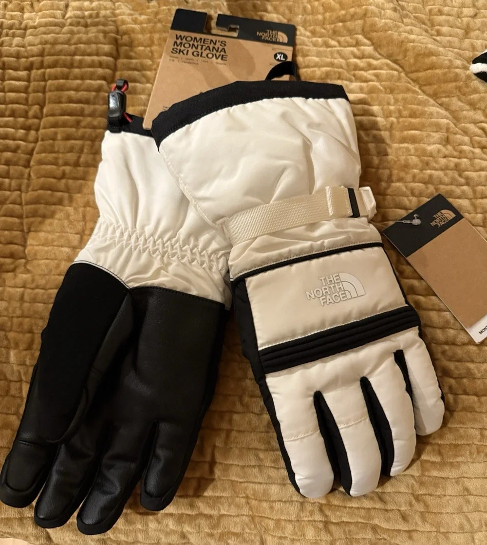 NWT The North Face Montana DryVent Ski Glove Women XL Garden White
